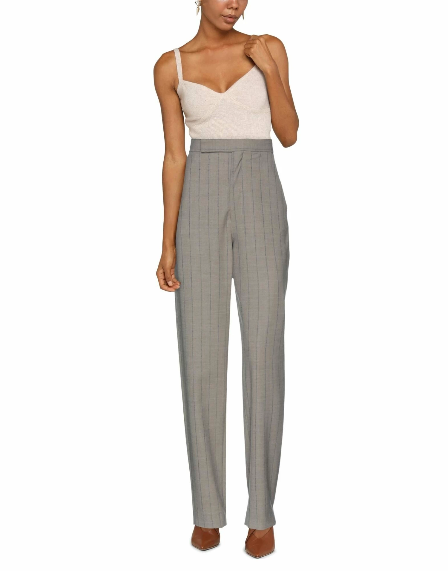 WANDERING Casual Pants For Women Khaki - Image 2