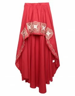 WANDERING Mini Skirt For Women Red