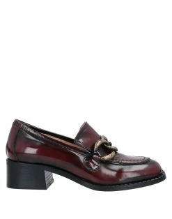 BIANCA DI Loafers For Women Maroon